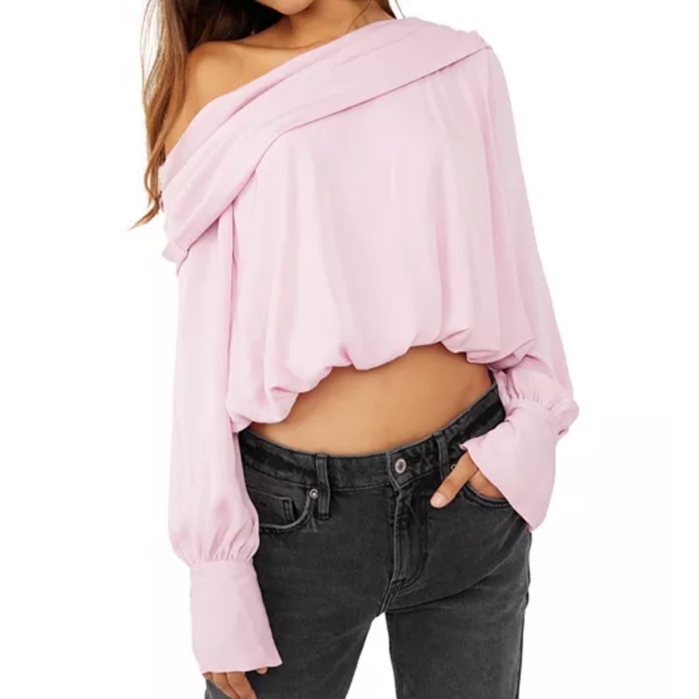 FREE PEOPLE WOMEN'S JENNA OFF THE SHOULDER TOP in moonlit orchid